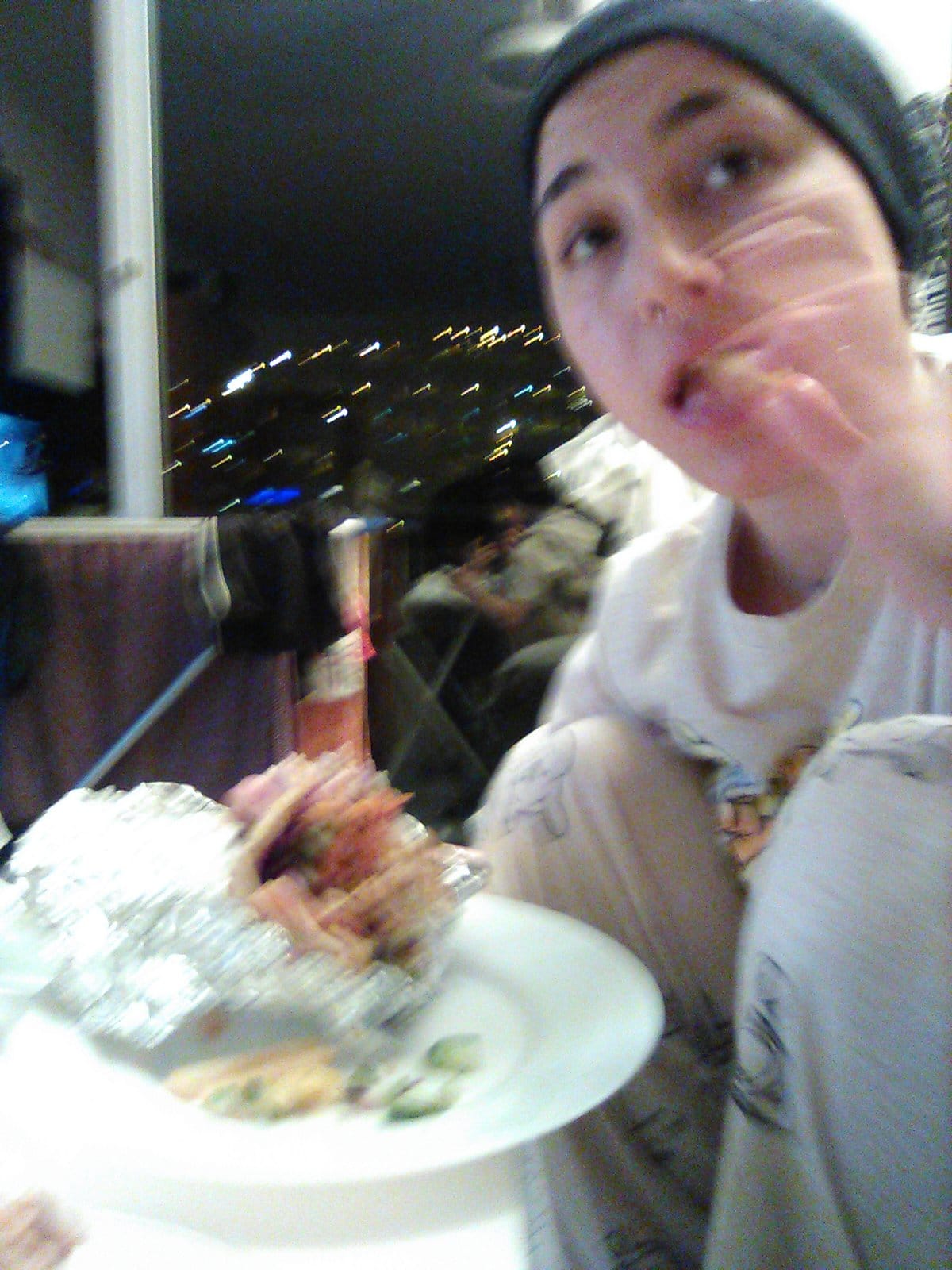 Comiendo kebab